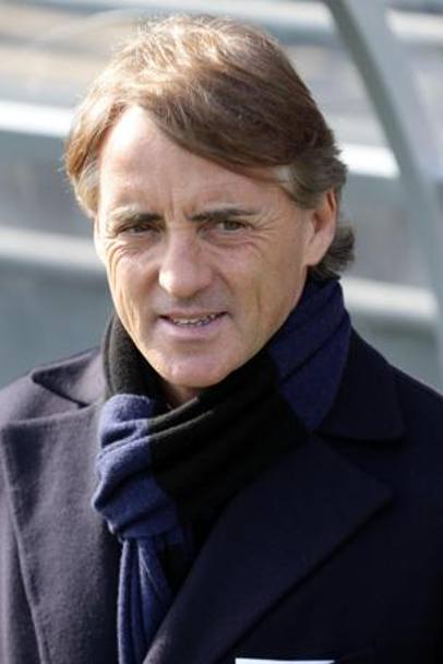 Roberto Mancini osserva la sua Inter: non certo una gran prova quella dei nerazzurri. Ansa